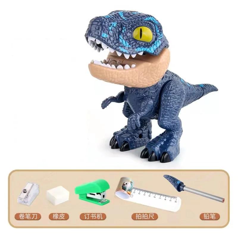 Dinosaur Model Toy With Stationery Five-In-One Set Boys And Girls Creative Early Education Animals Toys Set Jurassic World Toys