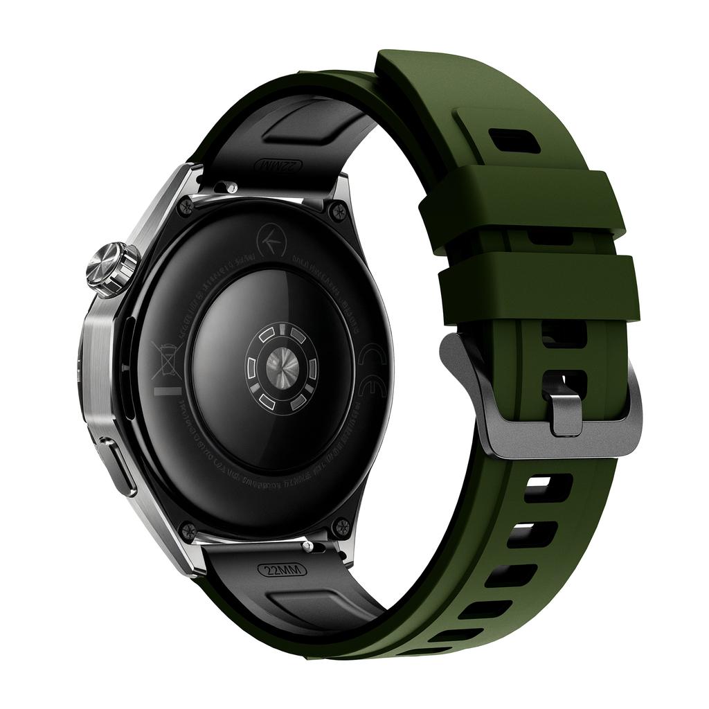 22mm Dual Color Silicone Strap for Samsung Galaxy Watch3 45mm/Watch 46mm/Gear S3 Classic Replacement Watch Band