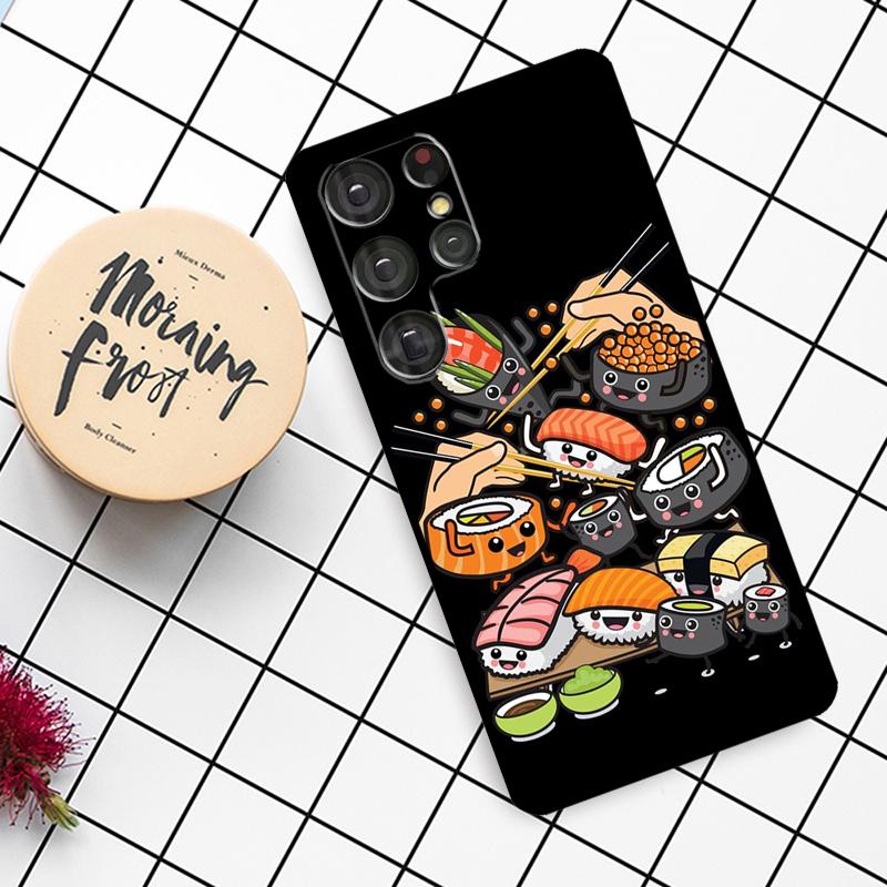 Sushi Food Case For Samsung Galaxy S24 FE S20 FE S21 S22 S23 S24 S25 Ultra S9 S10 S25 Plus Phone Cover