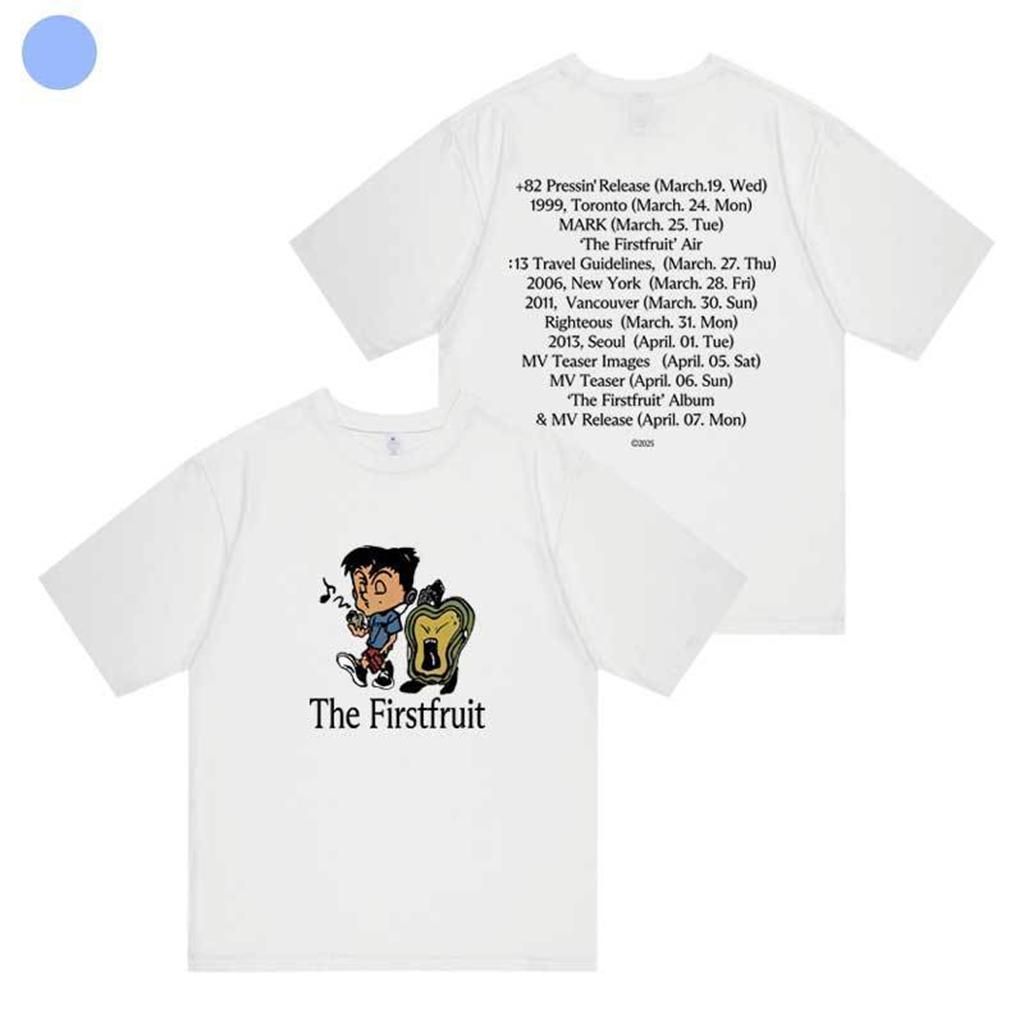 Summer Fashion Y2K Women's MARK The Firstfruit Printed Cotton Top Unisex Round Neck Short Sleeve Casual T-shirt