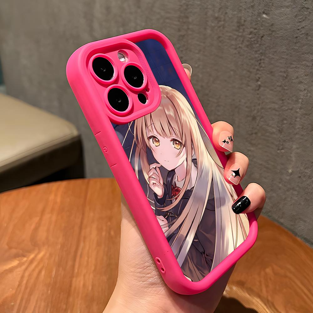 Engel Mahiru Shina Handyhülle für iPhone 17 16 15 14 13 12 11 Air Pro Max Plus Rotes Weiches TPU Stoßfeste Hülle