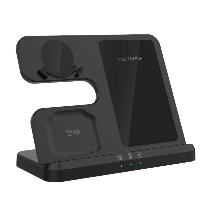 

3 в 1 беспроводная зарядная подставка, сверхбыстрая зарядная станция для Samsung Z Fold 5 4 3 S24 S23 Galaxy Watch 2-9 Active 2 Earbuds Pro