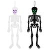 Halloween party decoration items - Glowing Skull Halloween Decorative Hanging Items, Halloween House Decoration Setup for Halloween Ghost Festival+
