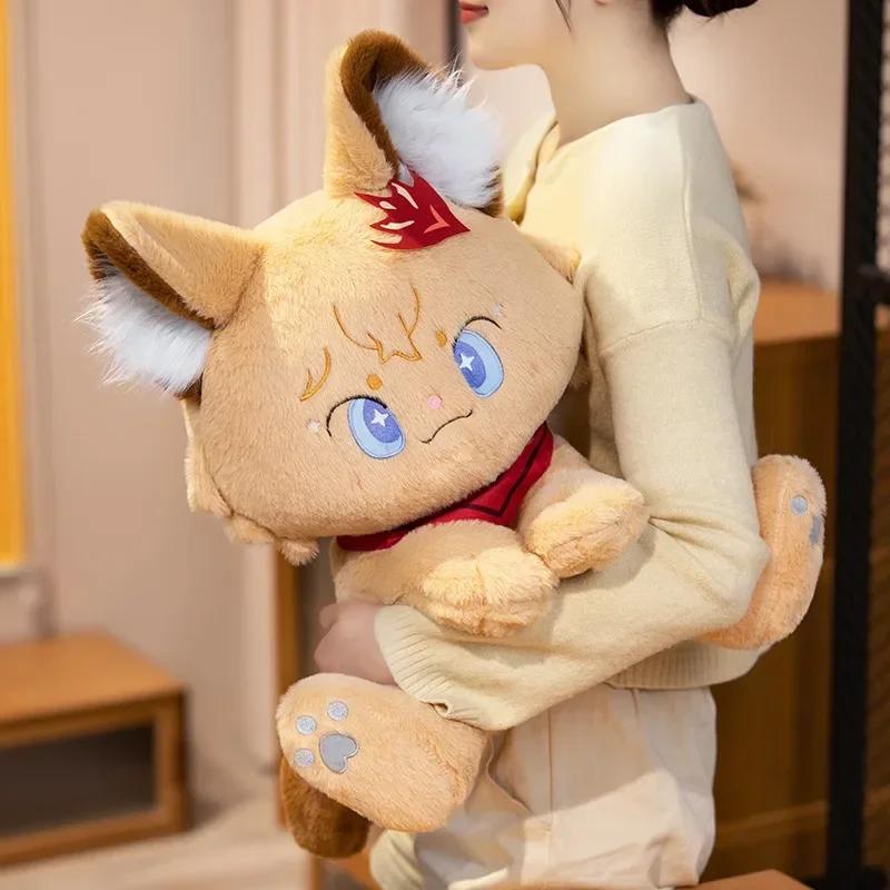 32/44cm Genshin Impact Tartaglia Cat Plush Toys Cartoon Soft Stuffed Anime Dolls For Kid Birthday Christmas Gift Room Decor
