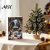 Acrylic Hanging Ornaments 2026 Advent Calendar, 24 Day Countdown Box with Animal Tree Birthday Gifts for Children Pendants, 2D Flat Ornament Christmas
