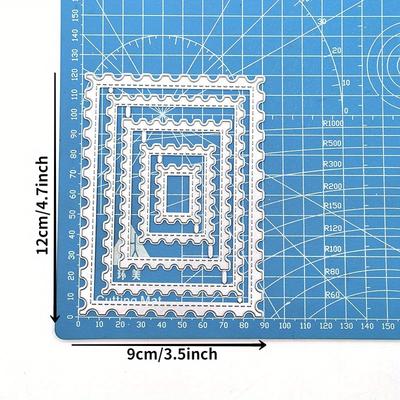 Set da 5 Pezzi Cornici Quadrato Bordo Curvo Fustelle da Taglio in Metallo per Scrapbooking Fai da Te Fustella per Biglietti di Carta Artigianato Decorativo Goffrato
