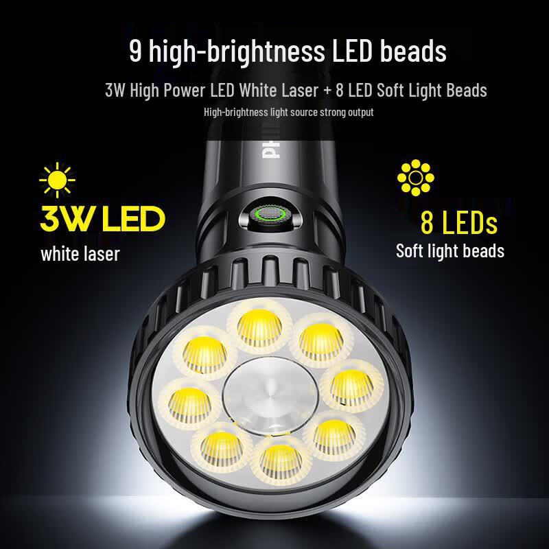 Philips SFL1252/93 Rechargeable LED Flashlight
