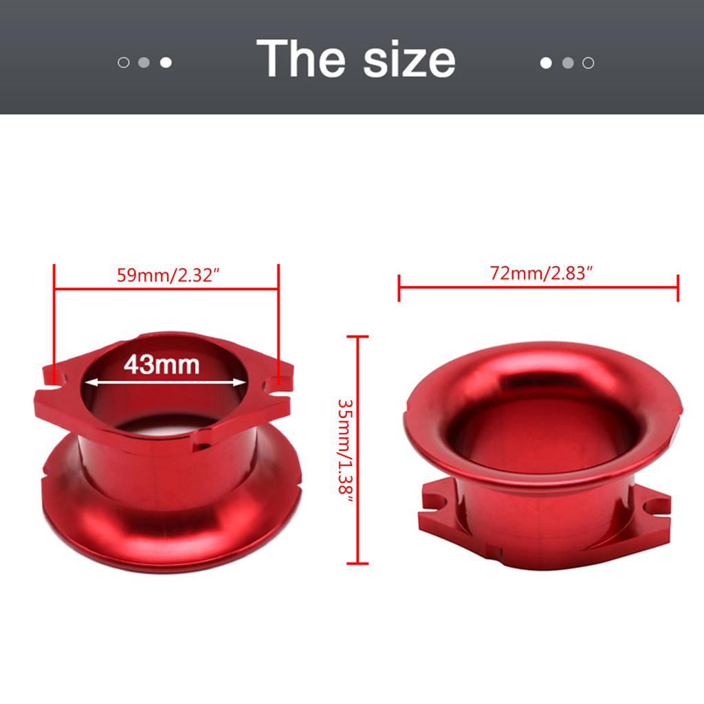 021-115 Carb Air Filter Horn Cup with Net for FCR 37mm 39mm 41mm Carb Aluminum Carburetor Air Filter Cup 1130-808-7000