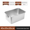 Lufenglai Stainless Steel Rectangular Deep Food Pan
