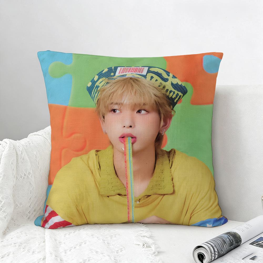 Kpop HARUA Cushion Cover Natural Linen Pillowcase Set AllinOne Decor for Sofa Bedroom Chair