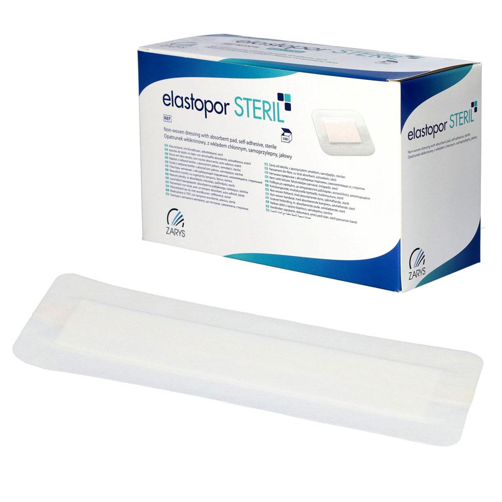 Elastopor Steril Nonwoven Dressing 10cm X 35cm Self-Adhesive With Absorbent Pad 25 Pcs