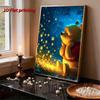Disney Winnie The Pooh Mosaic Painting Handmade Pearl Embroidery Artwork for Christmas Gift for The Recipient Home Decor Design