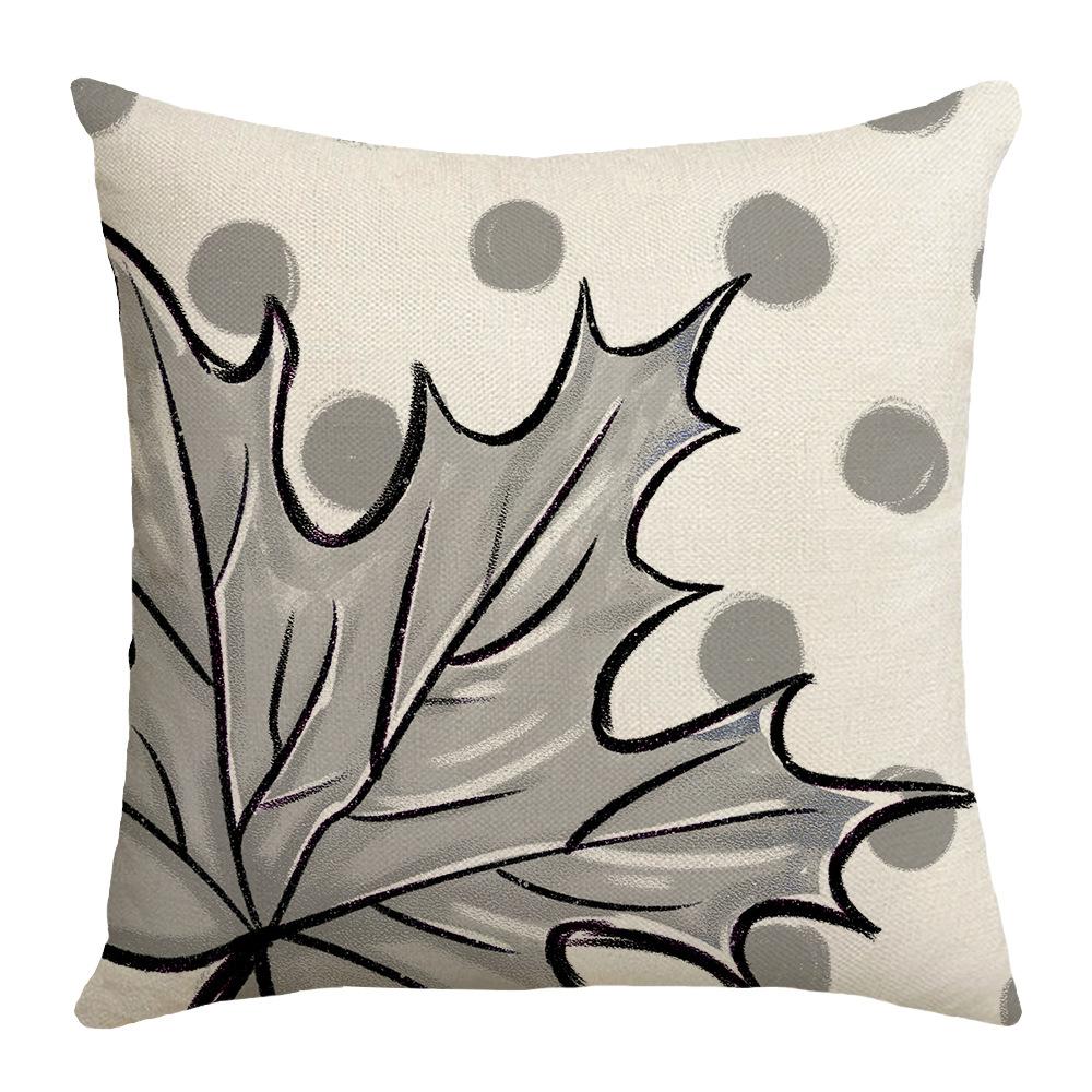 New Style Pillow Case for Home Living Room Bedroom Sofa Decoration Printed Letter Pillow Case Pumpkin Maple Leaf Element