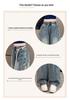 Dames Plus Size Losse Jeans met Hoge Taille en Wijde Pijpen, Slank Makende Student Fit