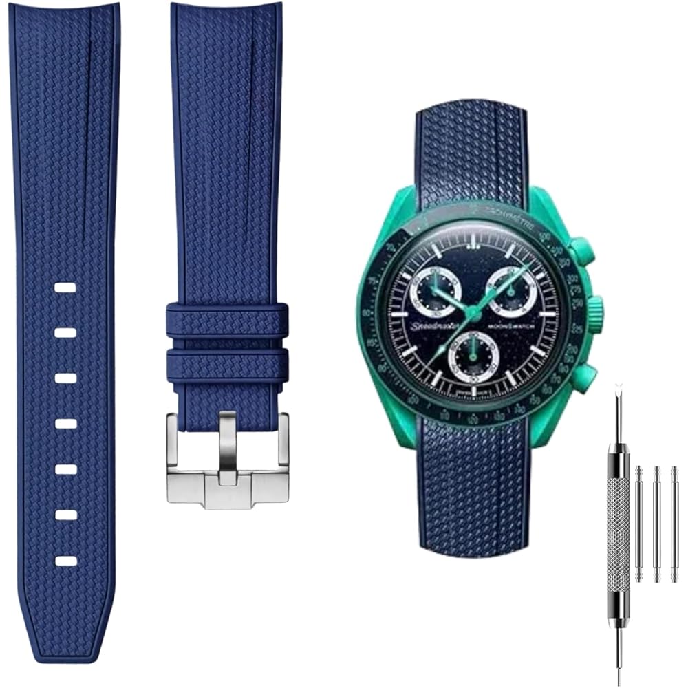 

[Sign Me Too] 20mm Watch Band for Omega X Swatch Speedmaster MoonSwatch Omega and Swatch Band Rub...