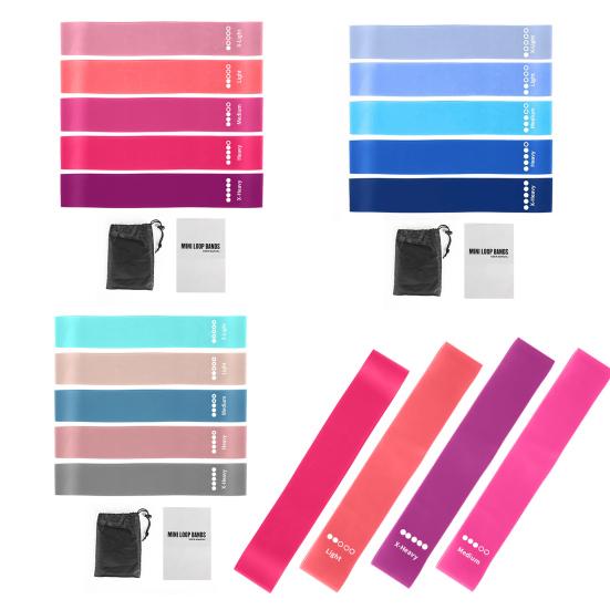 Resistance Bands for Working Out 5 Levels Exercise Bands for Physical Therapy Strength Training Yoga Pilates Stretching Recovery