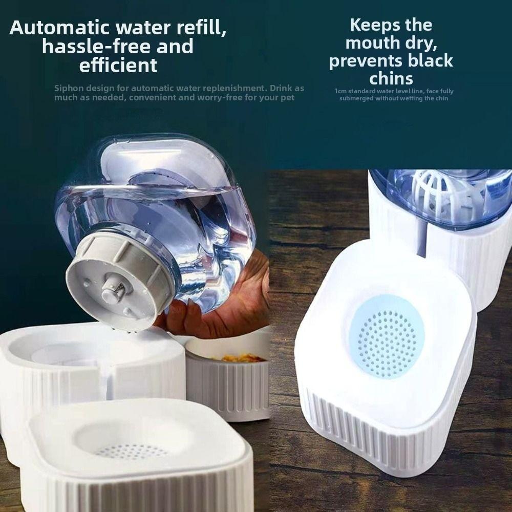 Non-slip Automatic Pet Feeder Drinking Fountain Detachable Cat Water Dispenser Plastic Pet Water Feeder For Dogs Puppy Cats