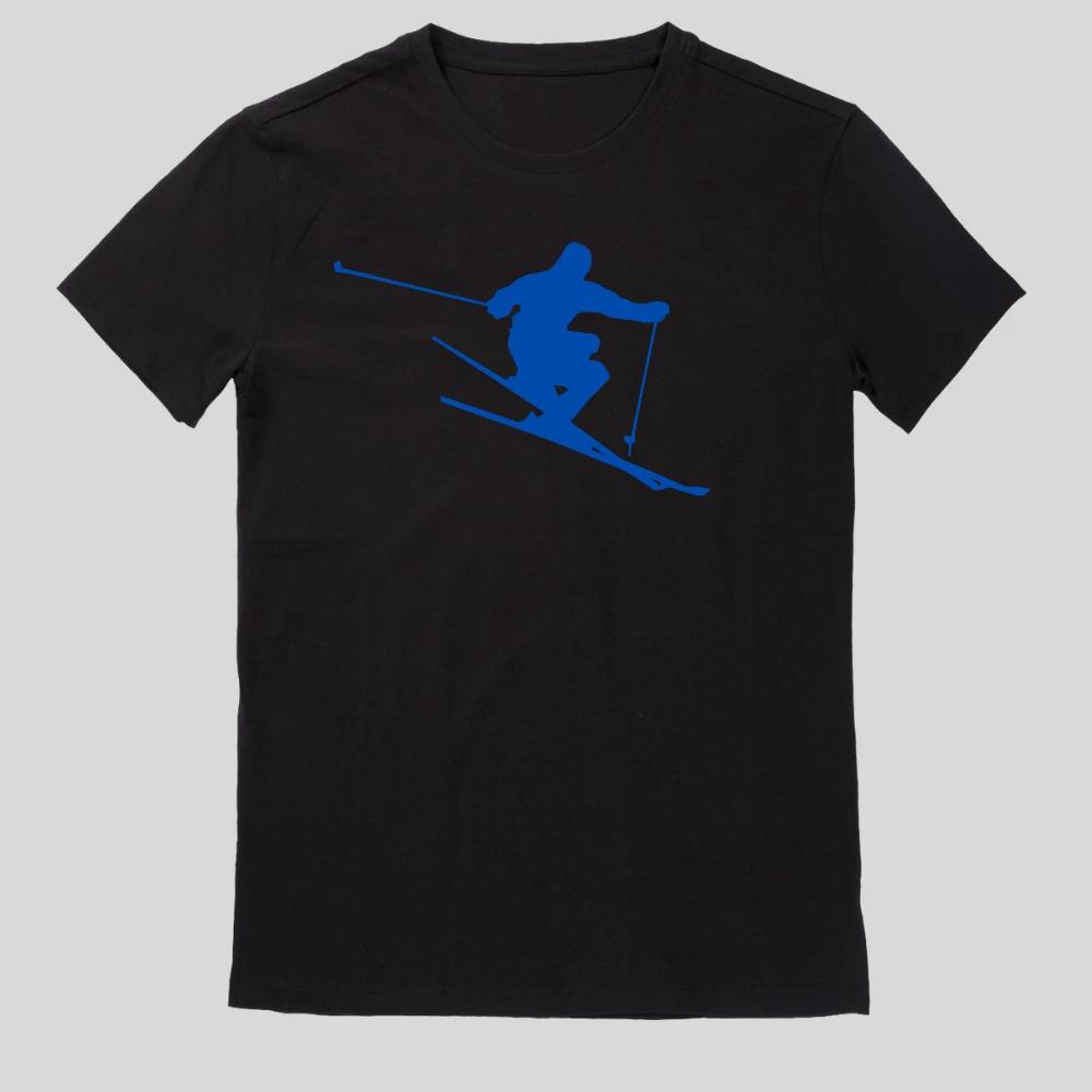 Skifahrer Männer Basic T-Shirt XXL