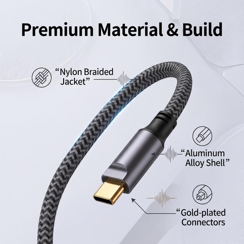 USB Type C To Optical SPDIF Toslink Audio Cable Braided Gold Plated 24Bit 96kHz Digital Stereo Adapter for Soundbar Speaker TVGood Product