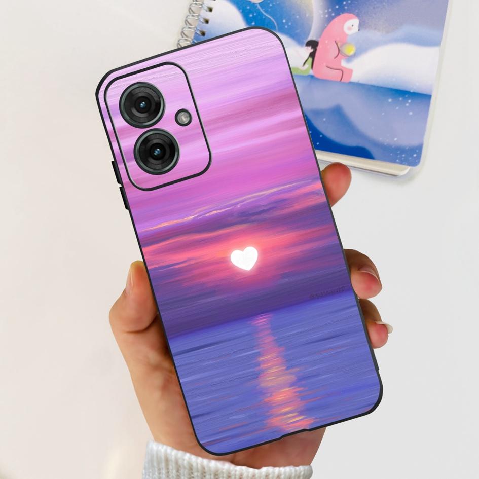 For Motorola Moto G55 5G Case Black TPU Soft Silicone Funda Shockproof Cover For Moto G55 2024 Phone Cover G 55 Protective Shell