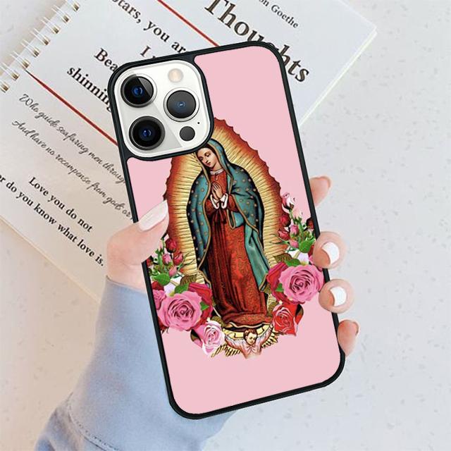 Virgen De Guadalupe Virgin Mary Phone Case For iPhone 17 Air 16 pro max 15 14 plus 12 13 Soft Shell Cover coque