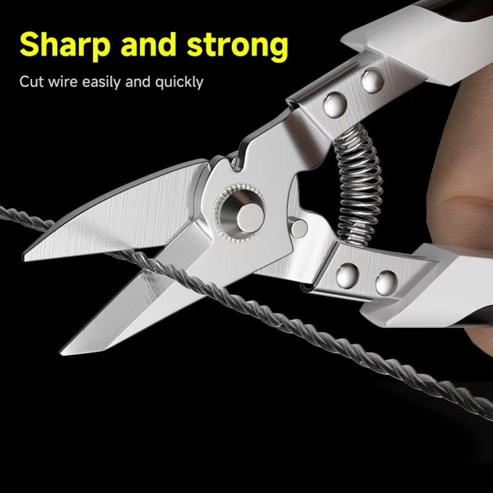 Rustproof Metal Shears Labor-saving Tin Snips Tools Professional Cable Cutters  Industrial Use