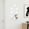 VidaXL Mirror with LED Lighting 80x40 Cm Glass Oval