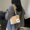 Ny Ensfarget Bærbar Bøtteveske Dame Mote Allsidig Skulder Messenger Bag