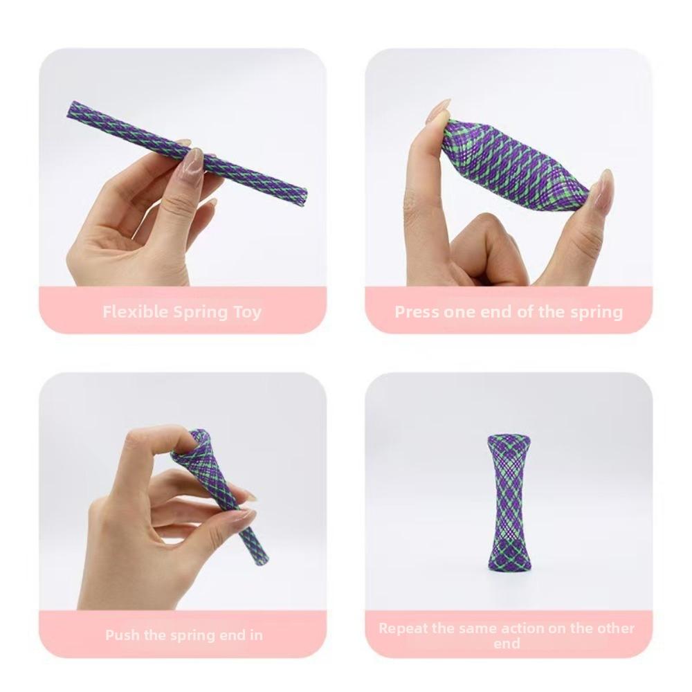 Colorful Cat Spring Toys Plastic Colorful Cat Toys Fun Interactive Cat Toys  for Indoor Cats