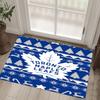 Toronto Maple Leafs Design Crystal Velvet Carpet Cozy Non?Slip Printed Rug For Bedroom Living Room Entrance