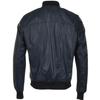 Navy Blue Handmade Leather Biker Genuine Lambskin Biker Stylish Wear Men Jacket Fit