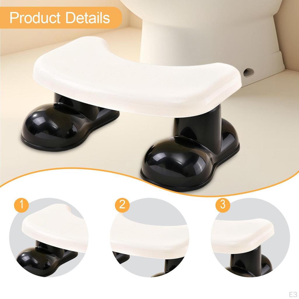 Bathroom Toilet Stool Assistance Step Footstool Footrest for under Desk Office