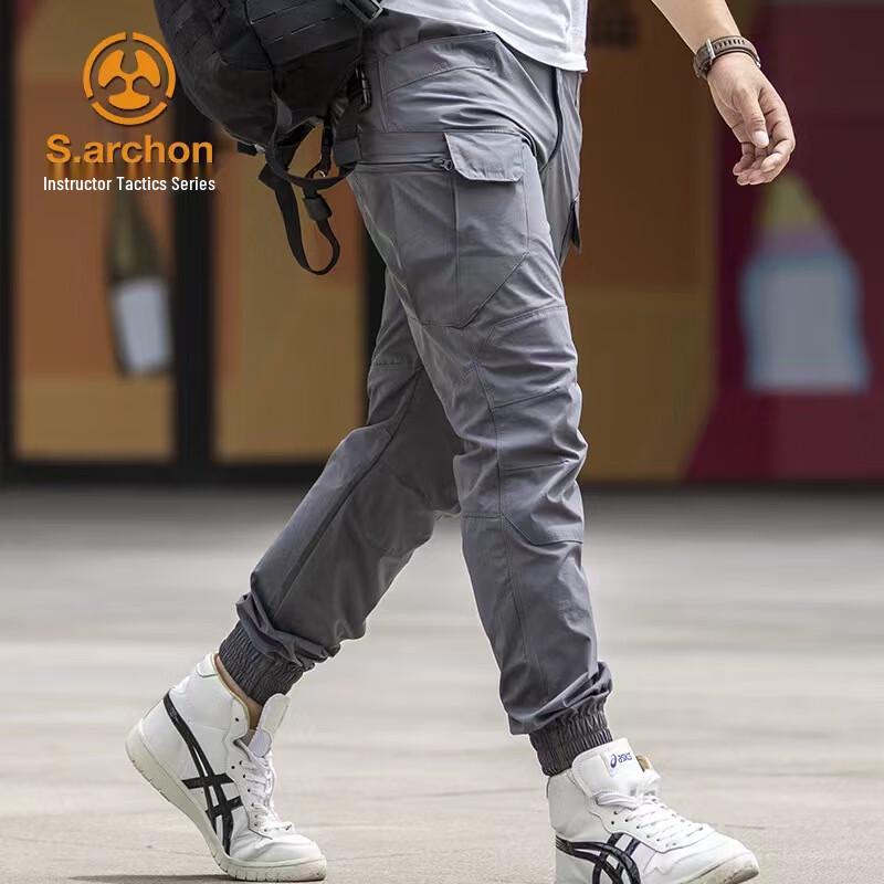 Weisiangkan Men s Outdoor Loose Fit Tapered Sports & Hiking Pants L