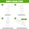 Portable Cereal Cup Dual Compartment Leak-Proof Container for Milk Cereal BPA-Free Plastic To-Go Breakfast Cup for Commuters Students