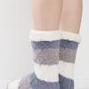 HUGDAY Striped Fleece Sleep Socks