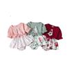 Flower Summer Baby Bodysuit Cotton False 2Piece Jumpsuit Dress Toddle Princess Dress  Birthday Gift