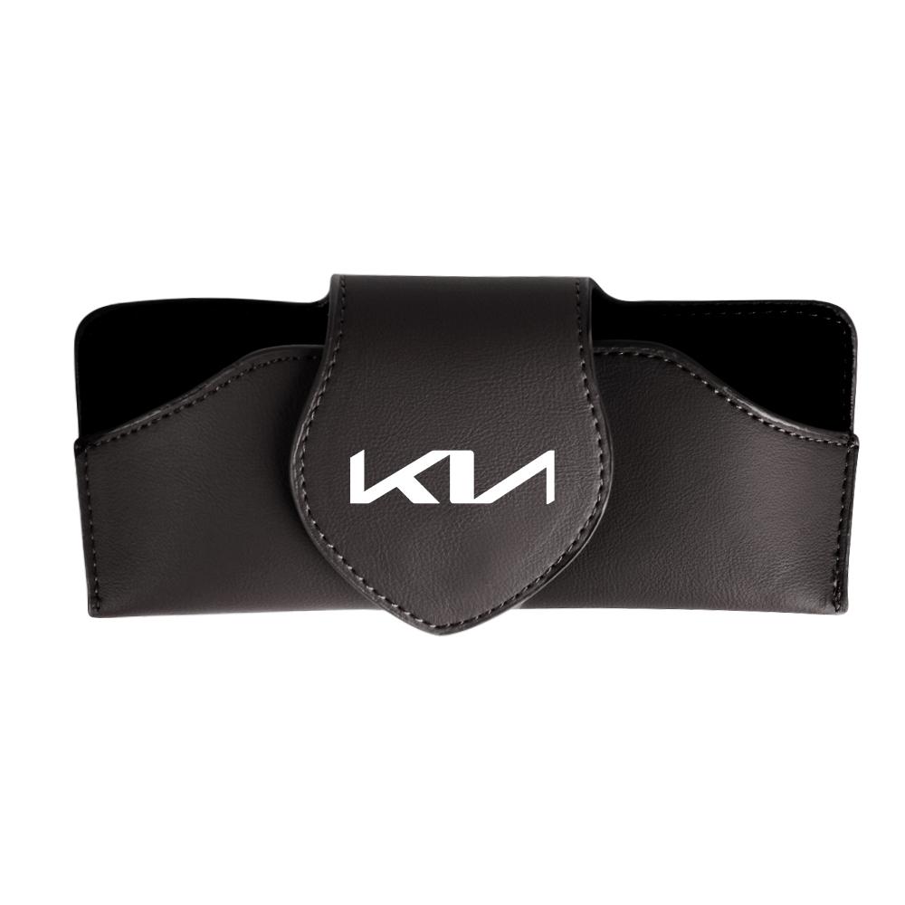 AHU1 Car Glasses Storage Box Leather Car Visor Sunglasses Storage Clip for Kia Sportage Ceed Picanto Rio ProCeed Niro 5 3 4 K7 K5 K8
