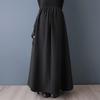 Plus Size High Waist Vintage Spring Autumn Casual Loose Maxi Long for Woman Skirts Womens Skirt