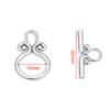 4 Sets Stainless Steel OT Clasp Toggle Clasps for DIY Necklaces Connectors Bracelet Components Crafts Jewelry Making Accessories