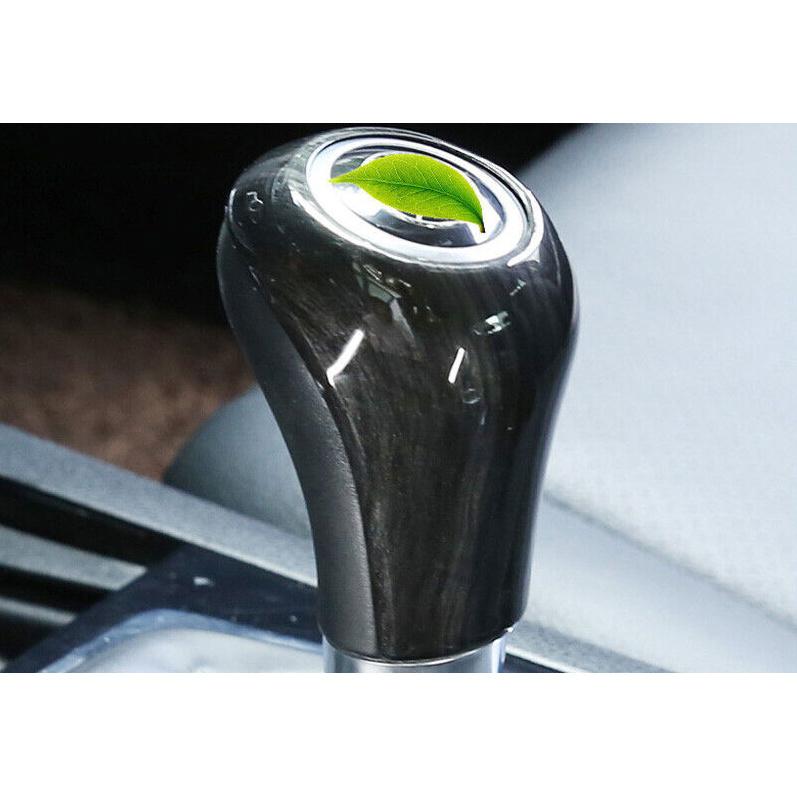 Black Wood Grain Inner Gear Shift Knob Cover Trim For Mercedes-Benz GLK 2009-15