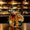 Carafa de Whiskey în formă de caracatiță, Sticlă de vin suflată 3D cu dop, 400ml Articol de bar realizat manual fără plumb, Decor creativ pentru bar Cadou pentru bărbați