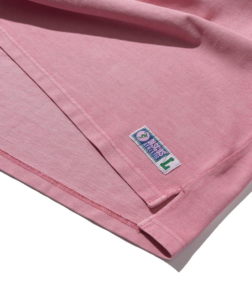 DISCUS ATHLETIC Pique Regular Fit Blank Polo Shirt Washed Pink