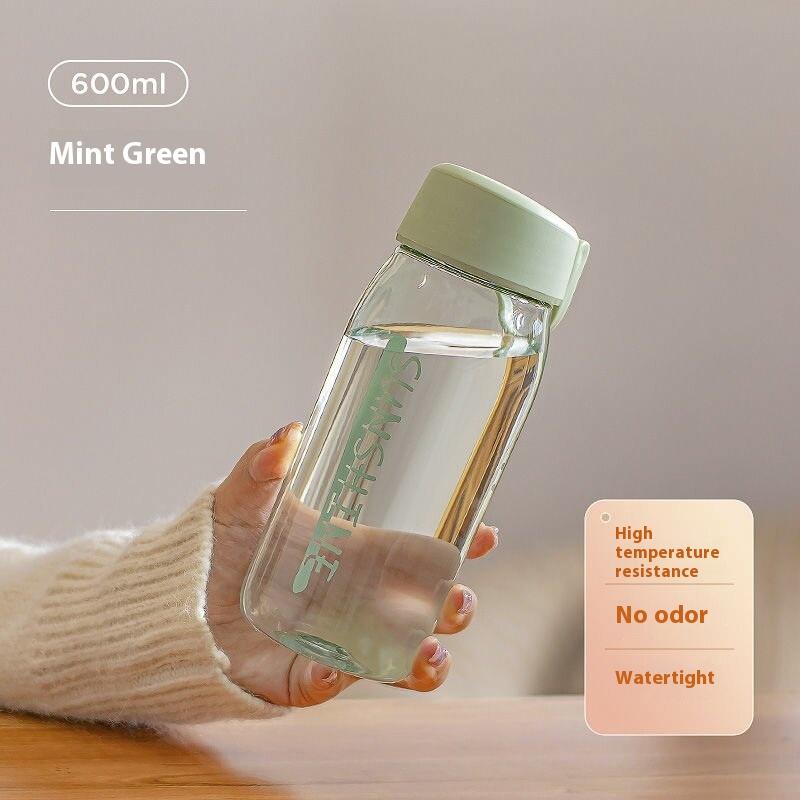 420Ml/600Ml Plastic Water Bottle Leakproof Portable Anti Drop Water Cup Students Bottle Coffee Tea Cup Summer Drinkware