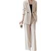 Women's Spring Summer New Style Suit Set, Elegant Goddess Style High-End Business Formal Wear Pants Jacket