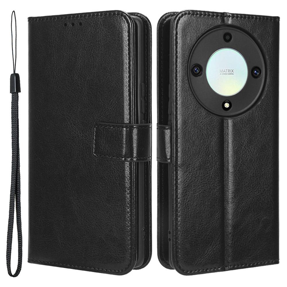 For Honor X9a 5G/X40 5G/Magic5 Lite 5G Cell Phone Cover Crazy Horse Texture Wallet Stand Phone Leather Case