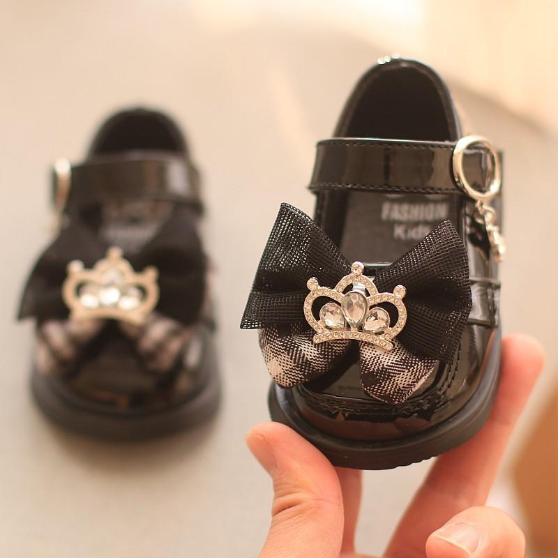 

Baby girl shoes, children s spring and autumn soft soled baby and toddler walking shoes, princess single shoes, girls small leather shoes 25 чорний