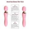 10 Speeds Heating AV Vibrators Magic Wand Vibrators Clitoral Stimulators Vaginal G-spot Massagers Women's Masturbators Sex Toys