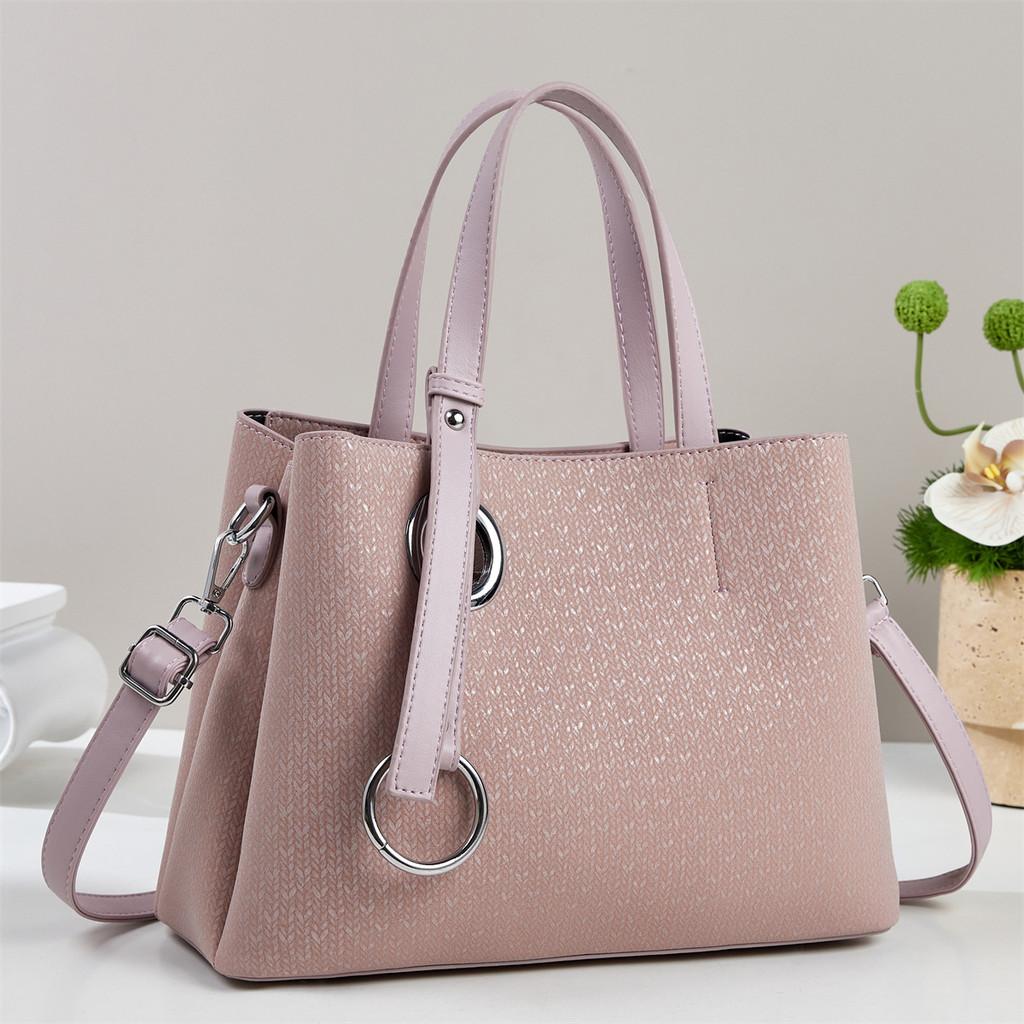 Trendy Oversized Bag With Belt Decor In Pu Leather For Casual Office Use