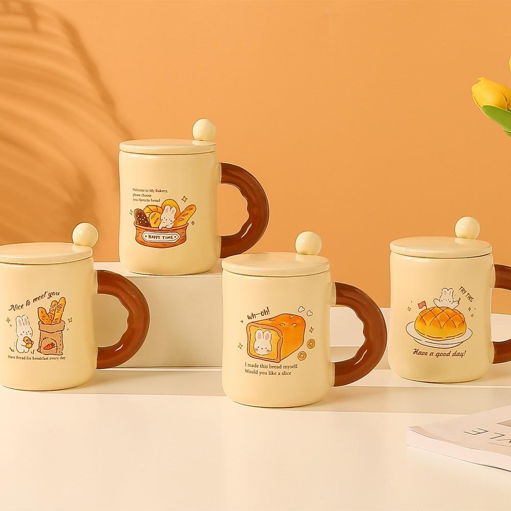 Milk Fufu Cute Rabbit Cup High Appearance Ceramic Cup Couple Cup Dormitory Drinking Water and Souvenirs