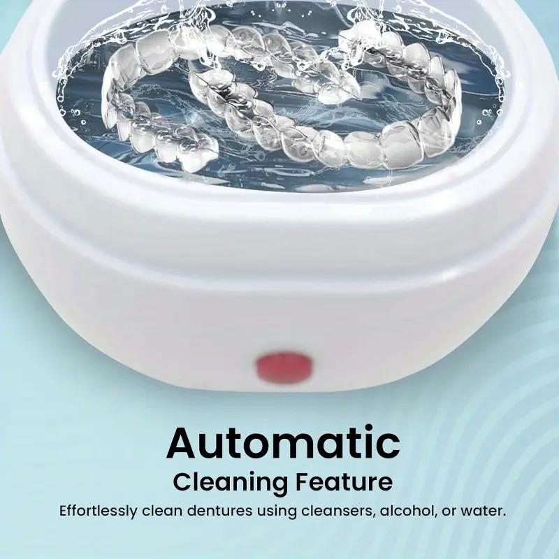 Custodia per la pulizia automatica delle protesi dentarie, custodia per la pulizia portatile dei dispositivi di contenzione, custodia per protesi dentarie con filtro, pulisce e protegge senza sforzo protesi dentarie, apparecchi ortodontici e dispositivi di contenzione